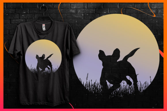 A Designer's Review of Retro Vintage Sunset-Dog Silhouette Graphics