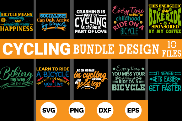 A Practical Review of the Bicycle T-shirt Design Bundle 10 for Graphics and Print Templates