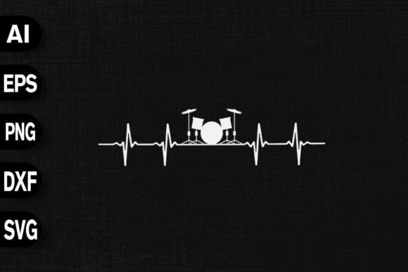 A Rhythmic Asset: The Drums Heartbeat Design for Modern Graphic Projects