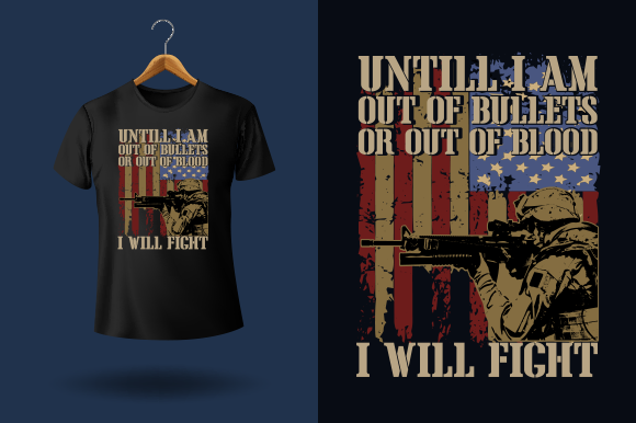 A Strong Military Veteran Graphic for Print Templates