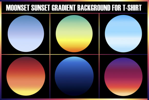 An Elegant Sunset Gradient for T-Shirt Graphics & Modern Designs