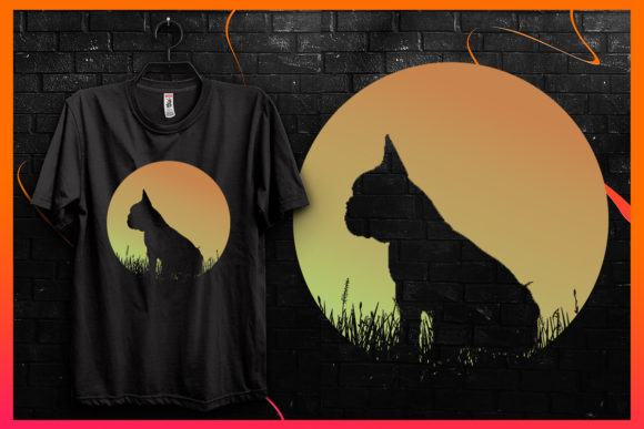 Evaluating the Retro Sunset Dog Silhouette Graphic for Client Projects