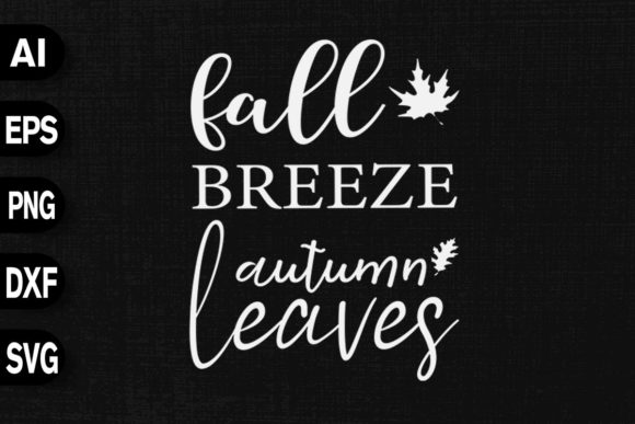 Fall Breeze Autumn Leaves: A Graphic T-Shirt Design for Your Editorial Toolkit