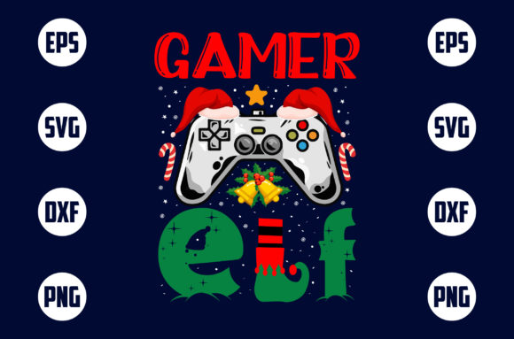 Gamer Elf Graphics for Playful T-Shirt Designs and Editorial Content