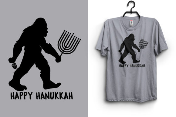 Happy Hanukkah T-Shirt Design for Graphics & Print Templates