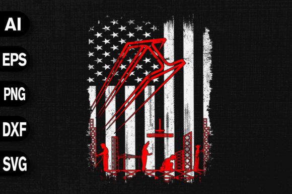 Ironworker American Flag: A Bold Graphic for Local Branding