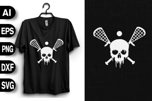 Lacrosse Skull: A Bold Graphic Asset for Lifestyle & Content Design