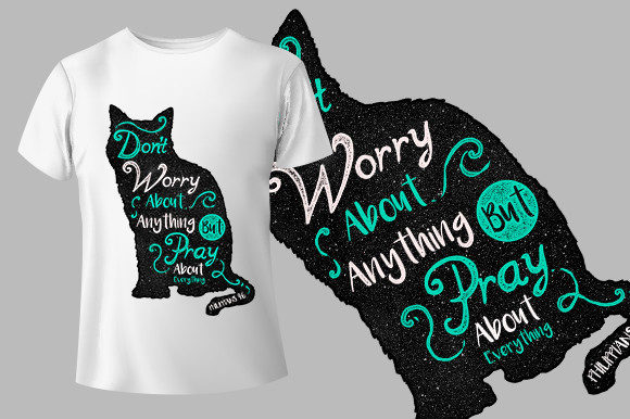 Pray for Everything T-Shirt Graphics for Print Templates