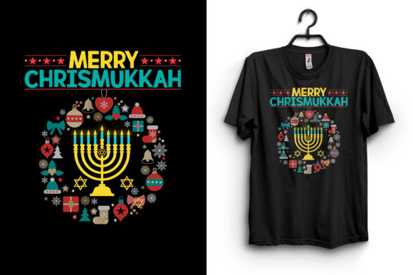 Reviewing a Merry Chrismukkah T-Shirt Design for Seasonal Branding