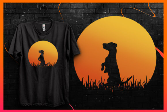 Reviewing the Retro Vintage Sunset Dog Silhouette Graphics